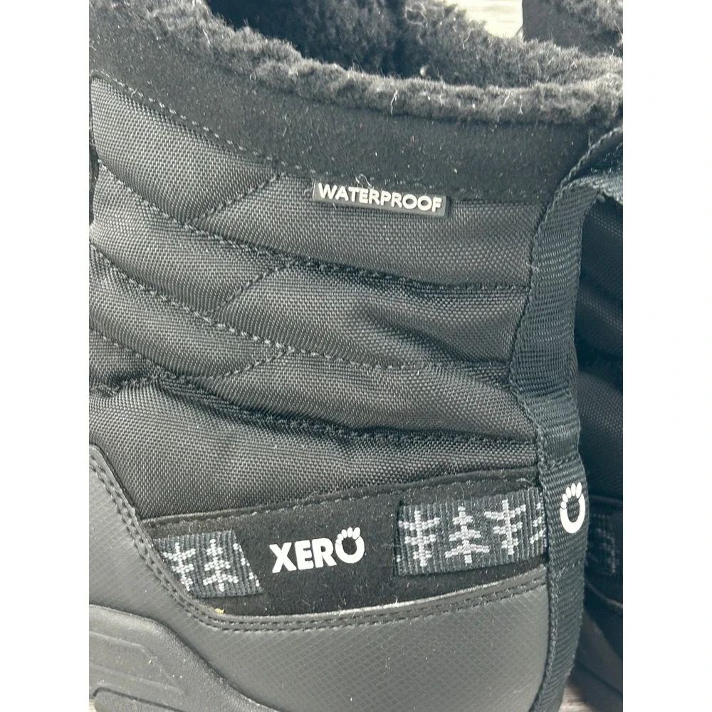 Xero Shoes Alpine Men Snow Boots Black Waterproof Minimalist Zero Drop Size 10